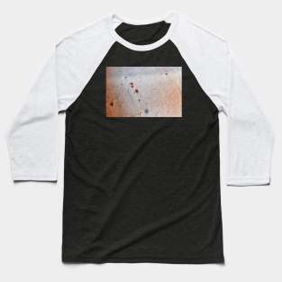 Splattered Paint On Old Canvas Texture Baseball T-Shirt